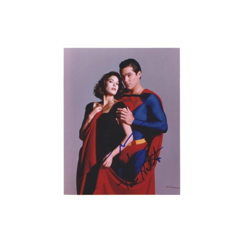 Autographe de Dean CAIN avec l'autographe de Teri HATCHER - LOIS & CLARK / SUPERMAN - SIGNED