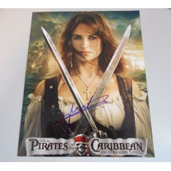 Autographe de Penelope CRUZ - PIRATES OF THE CARIBEAN - HAND SIGNED PHOTO 8 X 10 W/COA