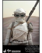 Hot Toys MMS337 Star Wars VII 7 The Force Awakens BB-8 & Rey ( Daisy Ridley ) 1/6 Collectible Figurines Set