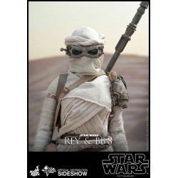 Hot Toys MMS337 Star Wars VII 7 The Force Awakens BB-8 & Rey ( Daisy Ridley ) 1/6 Collectible Figurines Set
