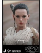 Hot Toys MMS337 Star Wars VII 7 The Force Awakens BB-8 & Rey ( Daisy Ridley ) 1/6 Collectible Figurines Set