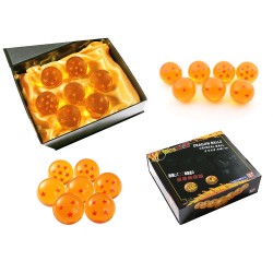 LIHAO DragonBall Z Dragon Ball Z 7 pcs Boule de Cristal Set Anime Cosplay Collection Coffret (Diamètre du ball: 4.3cm)