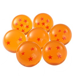 LIHAO DragonBall Z Dragon Ball Z 7 pcs Boule de Cristal Set Anime Cosplay Collection Coffret (Diamètre du ball: 4.3cm)