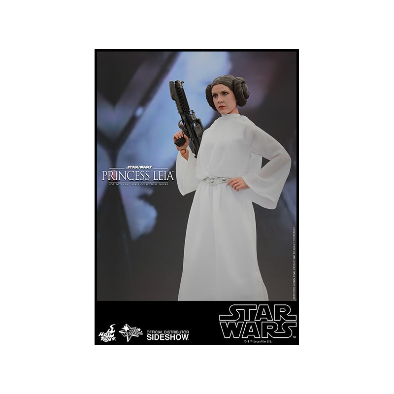 Hot Toys MMS298 Star Wars Ep. IV Un Nouvel Espoir Princesse Leia Carrie Fisher 1/6 Collectible Figurine 26cm