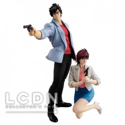 City Hunter Private Eyes G.E.M. Series PVC Statues Nicky Larson ( Saeba Ryo ) & Laura Makimura ( Kaori ) 17 - 25 cm