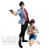 City Hunter Private Eyes G.E.M. Series PVC Statues Nicky Larson ( Saeba Ryo ) & Laura Makimura ( Kaori ) 17 - 25 cm