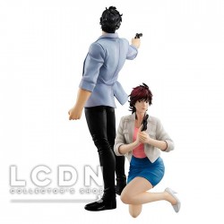 City Hunter Private Eyes G.E.M. Series PVC Statues Nicky Larson ( Saeba Ryo ) & Laura Makimura ( Kaori ) 17 - 25 cm