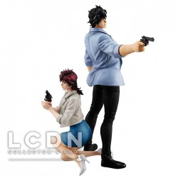 City Hunter Private Eyes G.E.M. Series PVC Statues Nicky Larson ( Saeba Ryo ) & Laura Makimura ( Kaori ) 17 - 25 cm
