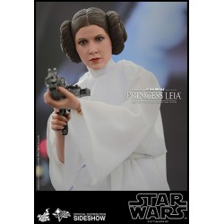 Hot Toys MMS298 Star Wars Ep. IV Un Nouvel Espoir Princesse Leia Carrie Fisher 1/6 Collectible Figurine 26cm