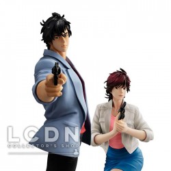 City Hunter Private Eyes G.E.M. Series PVC Statues Nicky Larson ( Saeba Ryo ) & Laura Makimura ( Kaori ) 17 - 25 cm