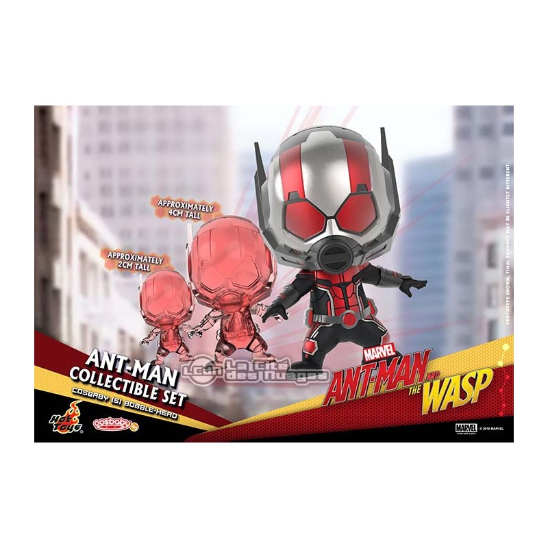 Hot Toys COSB489 Ant-Man & La Guêpe Ant-Man Cosbaby (S) Bobble-Head Collectible Set de 3