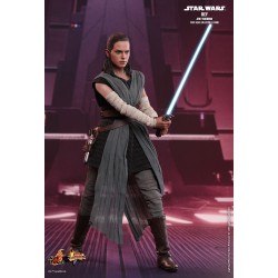 Hot Toys MMS446 Star War Episode VIII Les Derniers Jedi Rey ( Daisy Ridley ) Jedi Training 1/6 Collectible Figurine 28cm