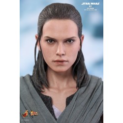 Hot Toys MMS446 Star War Episode VIII Les Derniers Jedi Rey ( Daisy Ridley ) Jedi Training 1/6 Collectible Figurine 28cm
