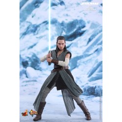 Hot Toys MMS446 Star War Episode VIII Les Derniers Jedi Rey ( Daisy Ridley ) Jedi Training 1/6 Collectible Figurine 28cm
