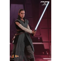 Hot Toys MMS446 Star War Episode VIII Les Derniers Jedi Rey ( Daisy Ridley ) Jedi Training 1/6 Collectible Figurine 28cm