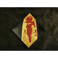 Wonder Woman - Dessous de Verre Carré Cuir à l'éfégie de Wonder Woman fait main