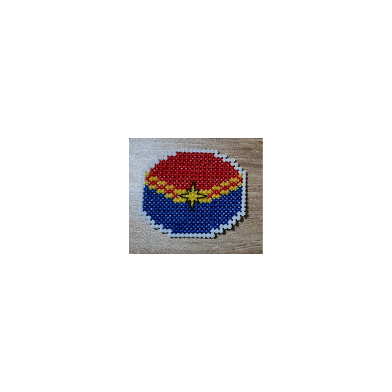 Magnet Captain Marvel : Fait maison