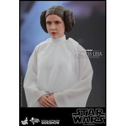 Hot Toys MMS298 Star Wars Ep. IV Un Nouvel Espoir Princesse Leia Carrie Fisher 1/6 Collectible Figurine 26cm