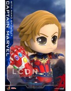 Hot Toys COSB680 Avengers Endgame Captain Marvel avec Nano Gauntlet Cosbaby (S) Bobble-Head Collectible 10cm