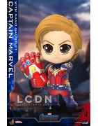 Hot Toys COSB680 Avengers Endgame Captain Marvel avec Nano Gauntlet Cosbaby (S) Bobble-Head Collectible 10cm