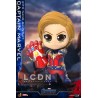 Hot Toys COSB680 Avengers Endgame Captain Marvel avec Nano Gauntlet Cosbaby (S) Bobble-Head Collectible 10cm