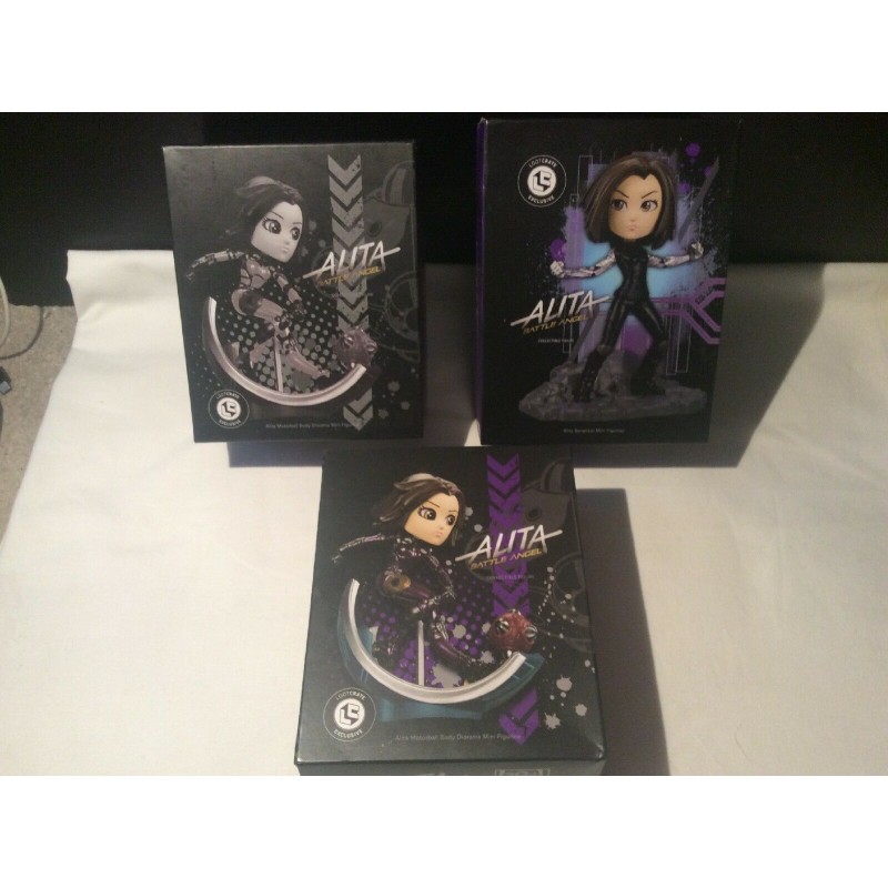 Alita Battle Angel Motorball Black and White Collectible Figure - LootCrate Exclusive