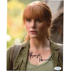 Autographe de Bryce Dallas HOWARD "Jurassic World" Signé 8x10