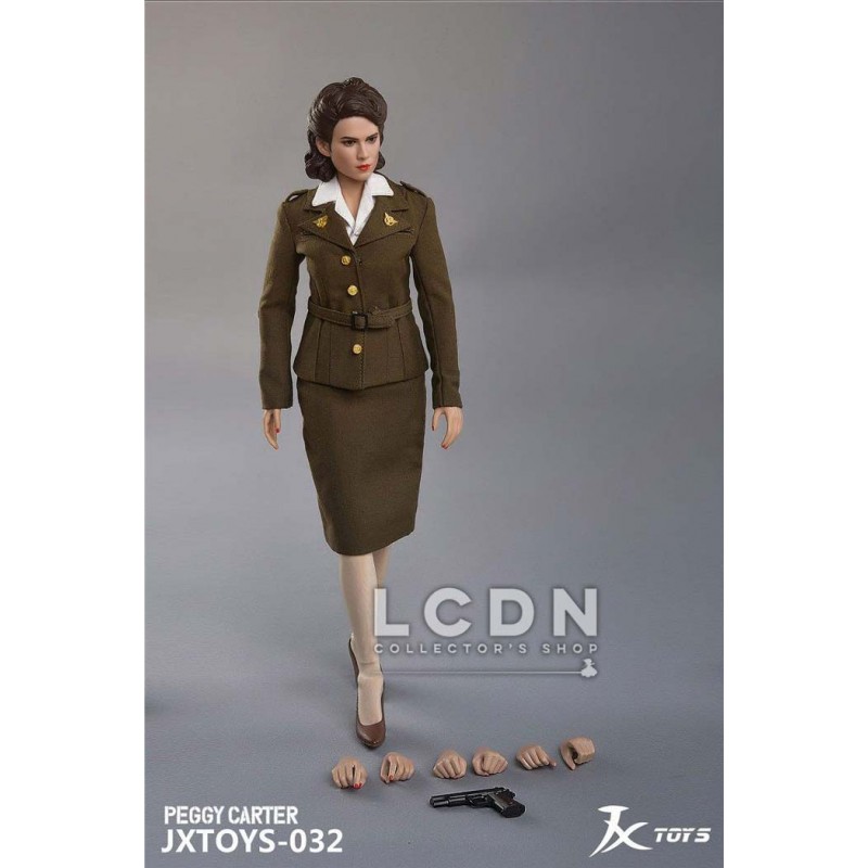 Peggy Carter inspiré de Captain America Agent Carter 1/6 Figurine 30cm JXTOYS JX032 Peggy Carter inspiré de Captain America Agent Carter 1/6 Figurine 30cm JXTOYS JX032
