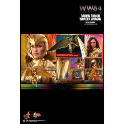 Hot Toys MMS578 Wonder Woman 1984 Wonder Woman Golden Armor Version Gal Gadot 1/6 Collectible Figurine 30cm Deluxe Version