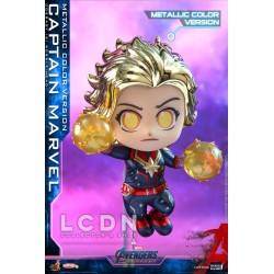 Hot Toys COSB591 Avengers Endgame Captain Marvel (Metallic Color Version) Cosbaby (S) Bobble-Head