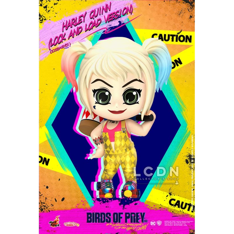 Hot Toys COSB700 Birds of Prey Harley Quinn Lock and Load Version Cosbaby (S) Collectible Figurine 10 cm