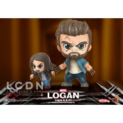 Hot Toys COSB792 Logan & X-23 Cosbaby (S) Bobble-Head Collectible Set