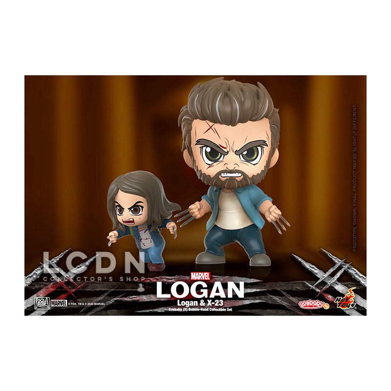 Hot Toys COSB792 Logan & X-23 Cosbaby (S) Bobble-Head Collectible Set