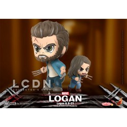 Hot Toys COSB792 Logan & X-23 Cosbaby (S) Bobble-Head Collectible Set