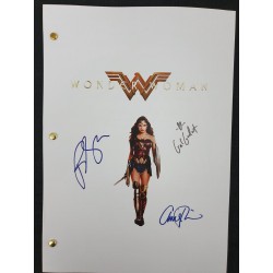 Wonder Woman Movie Film Script Screenplay with Signatures Autograph Reprint DC Justice League - Gal Gadot