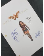Wonder Woman Movie Film Script Screenplay with Signatures Autograph Reprint DC Justice League - Gal Gadot