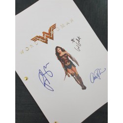 Wonder Woman Movie Film Script Screenplay with Signatures Autograph Reprint DC Justice League - Gal Gadot