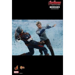 Hot Toys MMS302 Avengers Age of Ultron Quicksilver Aaron Taylor-Johnson 12" 30cm Collectible Figurine