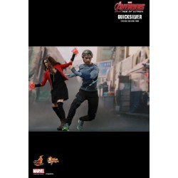 Hot Toys MMS302 Avengers Age of Ultron Quicksilver Aaron Taylor-Johnson 12" 30cm Collectible Figurine