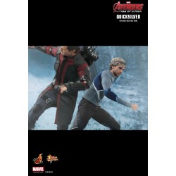 Hot Toys MMS302 Avengers Age of Ultron Quicksilver Aaron Taylor-Johnson 12" 30cm Collectible Figurine