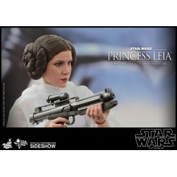 Hot Toys MMS298 Star Wars Ep. IV Un Nouvel Espoir Princesse Leia Carrie Fisher 1/6 Collectible Figurine 26cm