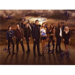 Autographe du Cast - Lucifer TV Series Hand Signed By Entire Cast Of 8 Photo 11x8 !