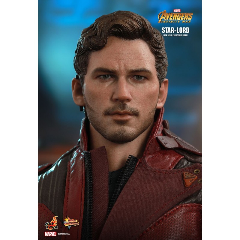 Hot Toys MMS539 Avengers Infinity War Star-Lord Chris Pratt 1/6 Collectible Figurine 31cm