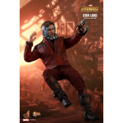 Hot Toys MMS539 Avengers Infinity War Star-Lord Chris Pratt 1/6 Collectible Figurine 31cm