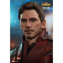 Hot Toys MMS539 Avengers Infinity War Star-Lord Chris Pratt 1/6 Collectible Figurine 31cm