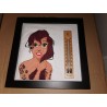 Broderie-cross stitch d'Ariel (la petite sirène) version punk avec thermomètre