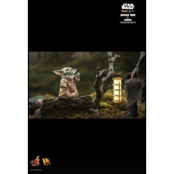 Hot Toys DX21 Star Wars The Mandalorian Action Figurine 1/6 Ahsoka Tano & Grogu Collectible Set 28cm & 6cm