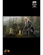 Hot Toys DX21 Star Wars The Mandalorian Action Figurine 1/6 Ahsoka Tano & Grogu Collectible Set 28cm & 6cm