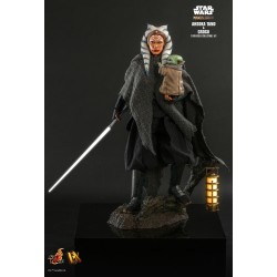 Hot Toys DX21 Star Wars The Mandalorian Action Figurine 1/6 Ahsoka Tano & Grogu Collectible Set 28cm & 6cm