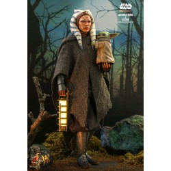 Hot Toys DX21 Star Wars The Mandalorian Action Figurine 1/6 Ahsoka Tano & Grogu Collectible Set 28cm & 6cm
